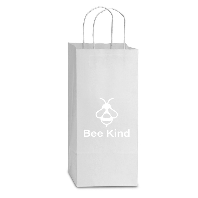 Bee Kind Double Wine Paper Bag - 6 1/2 X 3 1/2 X 12 3/8 | Artistshot