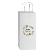 Marbella Merry Christmas Double Wine Paper Bag - 6 1/2 X 3 1/2 X 12 3/8 | Artistshot