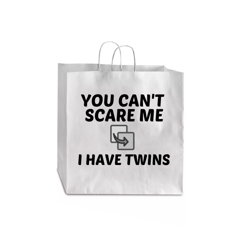 I Have Twins Jumbo Paper Bag - 18 X 7 X 18 3/4 | Artistshot