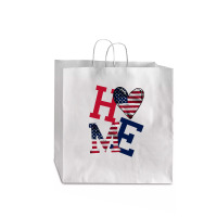 American Flag Home Jumbo Paper Bag - 18 X 7 X 18 3/4 | Artistshot