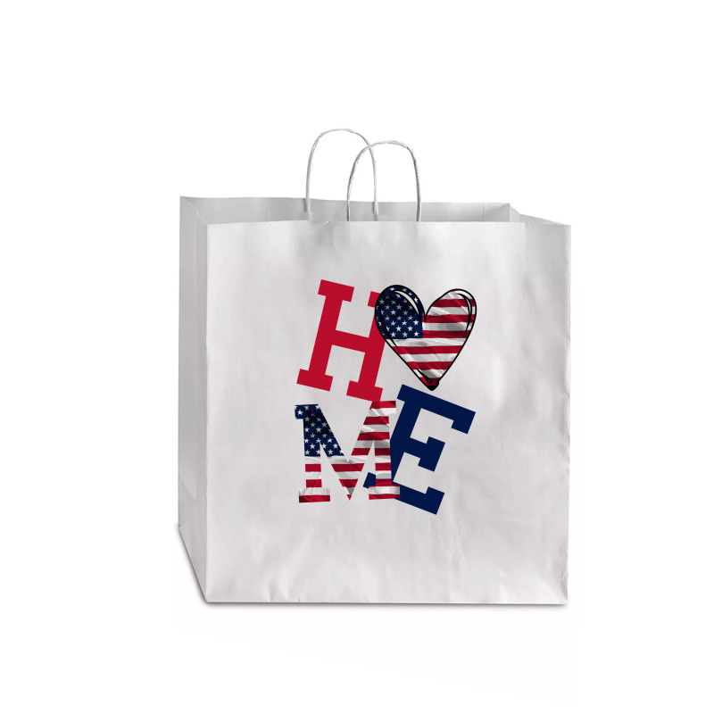 American Flag Home Jumbo Paper Bag - 18 X 7 X 18 3/4 | Artistshot