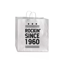 Gift For 60 Year Old: Classic Rock 1960 60th Birthday Jumbo Paper Bag - 18 X 7 X 18 3/4 | Artistshot