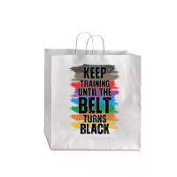 Black Belt Martial Art Training Karate Taekwondo Jumbo Paper Bag - 18 X 7 X 18 3/4 | Artistshot