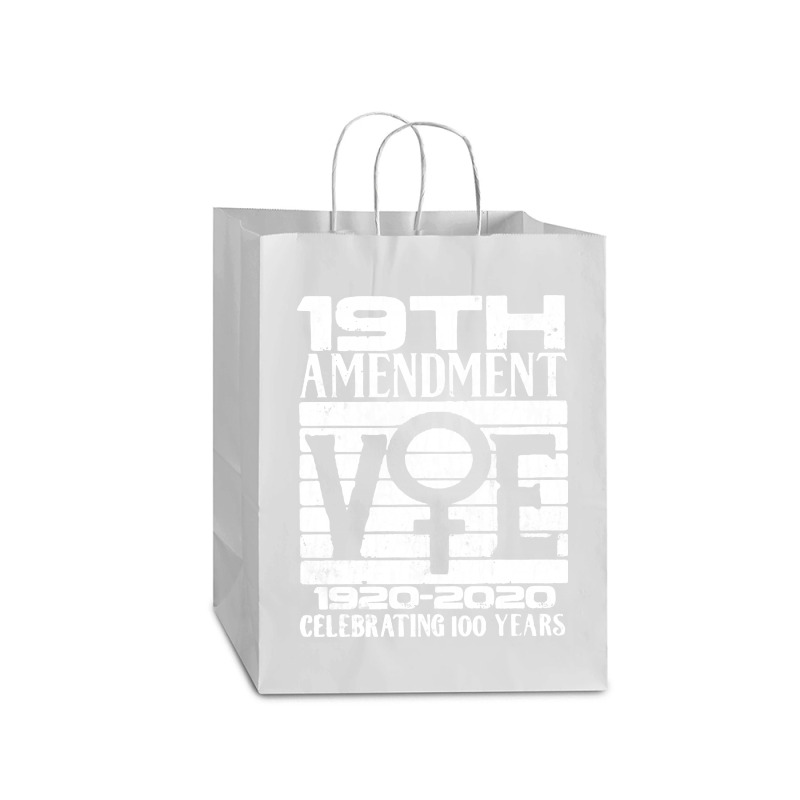 19th Amendment   Vote Celebrating 100 Years Mart Paper Bag -13 X 7 X 17 | Artistshot