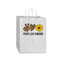 Peace Love Sunshıne Mart Paper Bag -13 X 7 X 17 | Artistshot