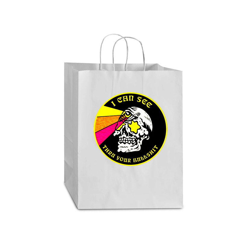 Skull Pop Art Mart Paper Bag -13 x 7 x 17 by zig street | Artistshot