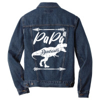 Dinosaur  Father's Day Papa Dinosaur Men Denim Jacket | Artistshot