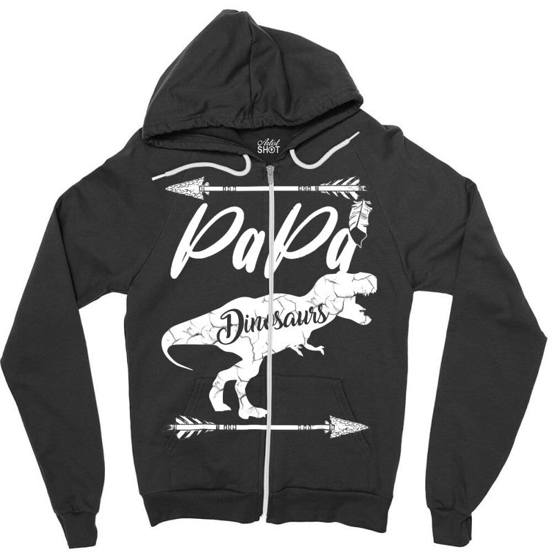 Dinosaur  Father's Day Papa Dinosaur Zipper Hoodie | Artistshot