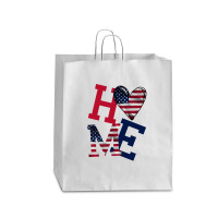 American Flag Home Queen Paper Bag - 16 X 6 X 19 1/4 | Artistshot