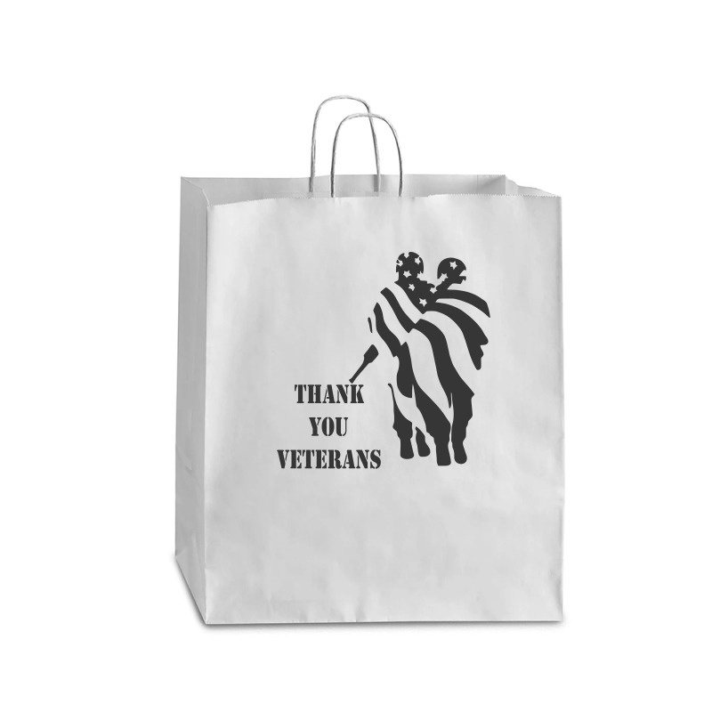 Thank You Veterans Funny Queen Paper Bag - 16 X 6 X 19 1/4 | Artistshot