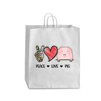 Peace Love Pig Queen Paper Bag - 16 X 6 X 19 1/4 | Artistshot