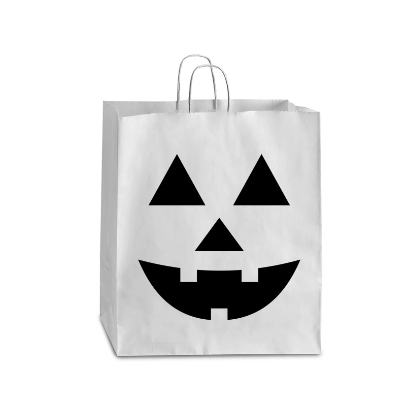 Black Pumpkin Face For Halloween Costumes Queen Paper Bag - 16 X 6 X 19 1/4 | Artistshot