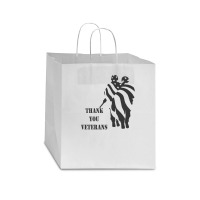 Thank You Veterans Funny Star Paper Bag - 13 X 7 X 13 | Artistshot