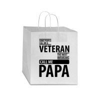 Some People Call Me A Veteran | Father's Day Gift Star Paper Bag - 13 X 7 X 13 | Artistshot