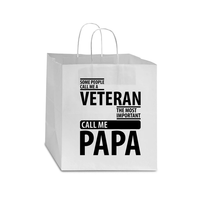 Some People Call Me A Veteran | Father's Day Gift Star Paper Bag - 13 X 7 X 13 | Artistshot