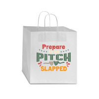 Prepare To Be Pitch Slapped Vintage Here Star Paper Bag - 13 X 7 X 13 | Artistshot