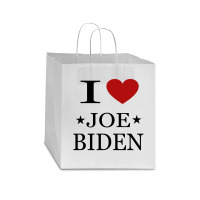 I Love Joe Biden Star Paper Bag - 13 X 7 X 13 | Artistshot