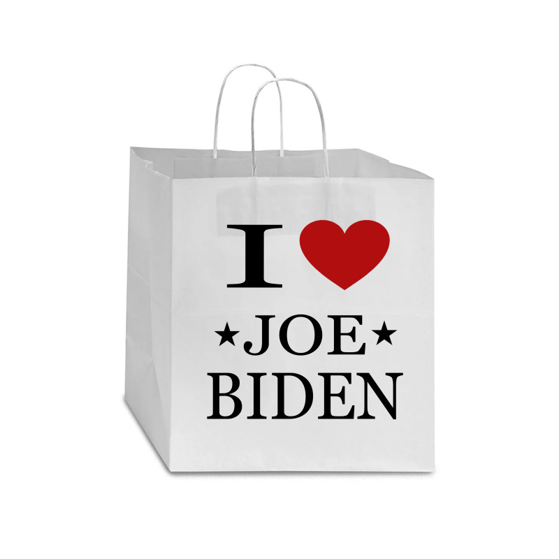 I Love Joe Biden Star Paper Bag - 13 x 7 x 13 by ELEGANCE99 | Artistshot