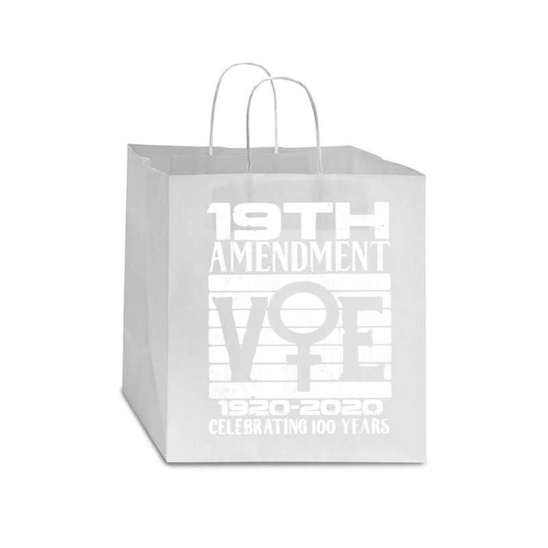 19th Amendment   Vote Celebrating 100 Years Star Paper Bag - 13 X 7 X 13 | Artistshot