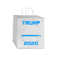 Trump 2020 Police Star Paper Bag - 13 X 7 X 13 | Artistshot