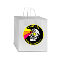 Skull Pop Art Star Paper Bag - 13 X 7 X 13 | Artistshot