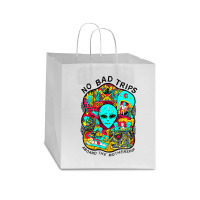 No Bad Trips Star Paper Bag - 13 X 7 X 13 | Artistshot