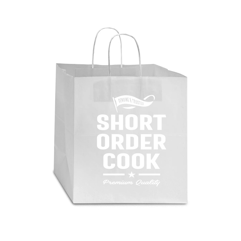 Short Order Cook Job Title Gift Star Paper Bag - 13 X 7 X 13 | Artistshot