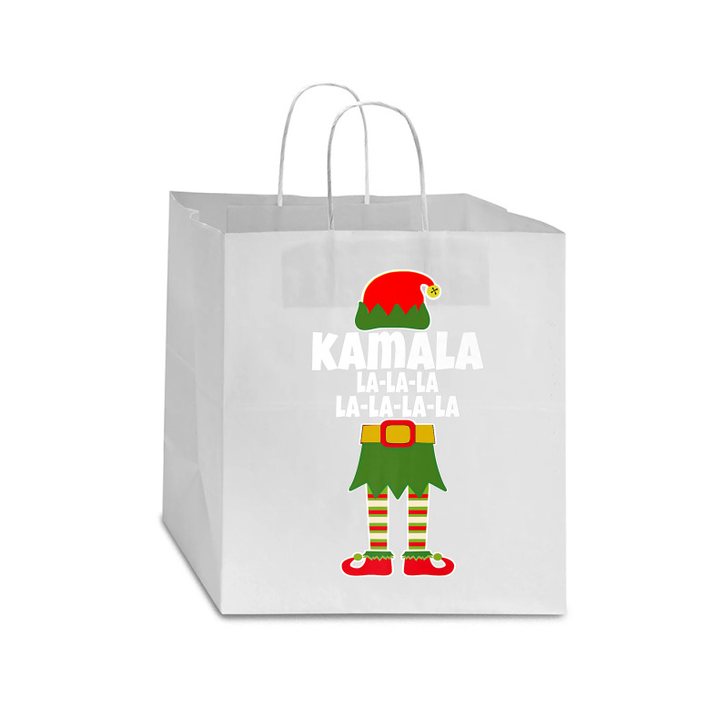 Kamala La La La Elf Christmas Holiday Star Paper Bag - 13 X 7 X 13 | Artistshot