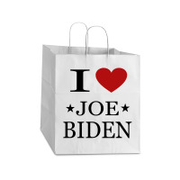 I Love Joe Biden Take Out Paper Bag - 14 X 10 X 15 1/2 | Artistshot