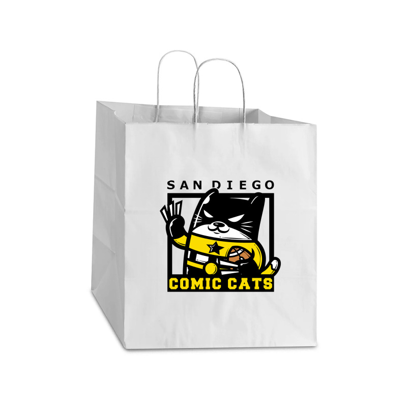 Cat Take Out Paper Bag - 14 X 10 X 15 1/2 | Artistshot