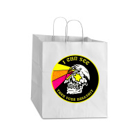 Skull Pop Art Take Out Paper Bag - 14 X 10 X 15 1/2 | Artistshot