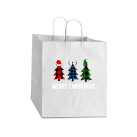 Merry Christmas Take Out Paper Bag - 14 X 10 X 15 1/2 | Artistshot