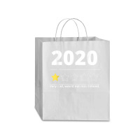 Funny 2020 Review - 1 Star - Would Not Recommend Ladies T-shirt Traveler Paper Bag -13 X 6 X 15 3/4 | Artistshot