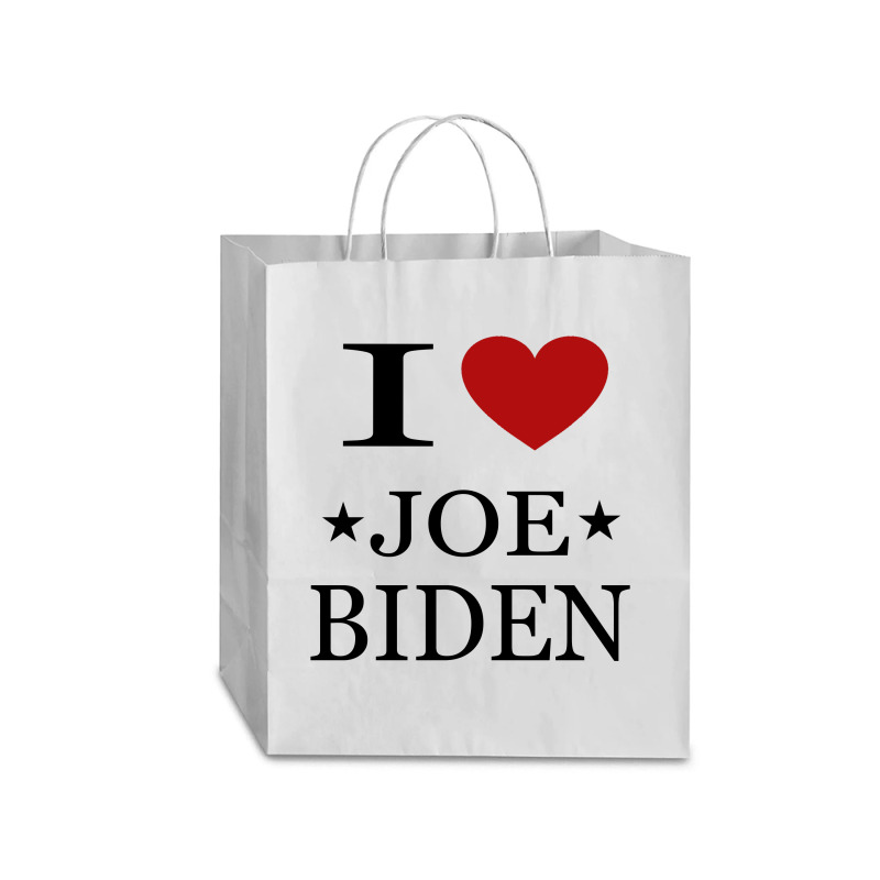 I Love Joe Biden Traveler Paper Bag -13 x 6 x 15 3/4 by ELEGANCE99 | Artistshot