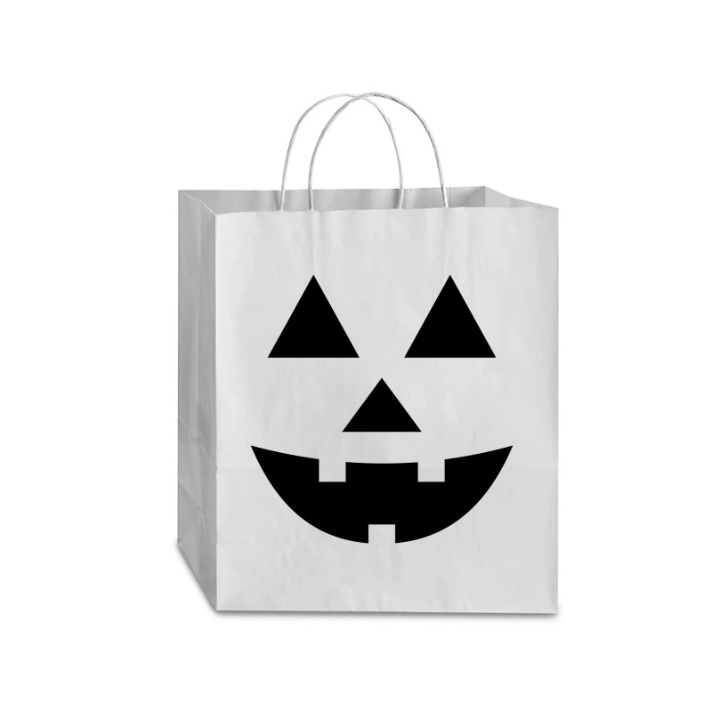 Black Pumpkin Face For Halloween Costumes Traveler Paper Bag -13 X 6 X 15 3/4 | Artistshot