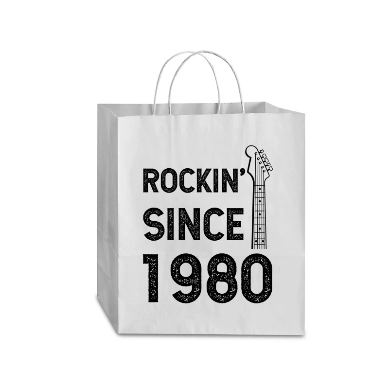 Gift For 40 Year Old: Classic Rock 1980 40th Birthday Traveler Paper Bag -13 X 6 X 15 3/4 | Artistshot