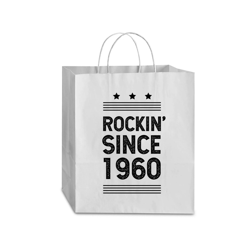 Gift For 60 Year Old: Classic Rock 1960 60th Birthday Traveler Paper Bag -13 X 6 X 15 3/4 | Artistshot