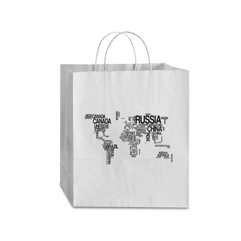 Map T-shirt Traveler Paper Bag -13 X 6 X 15 3/4 | Artistshot