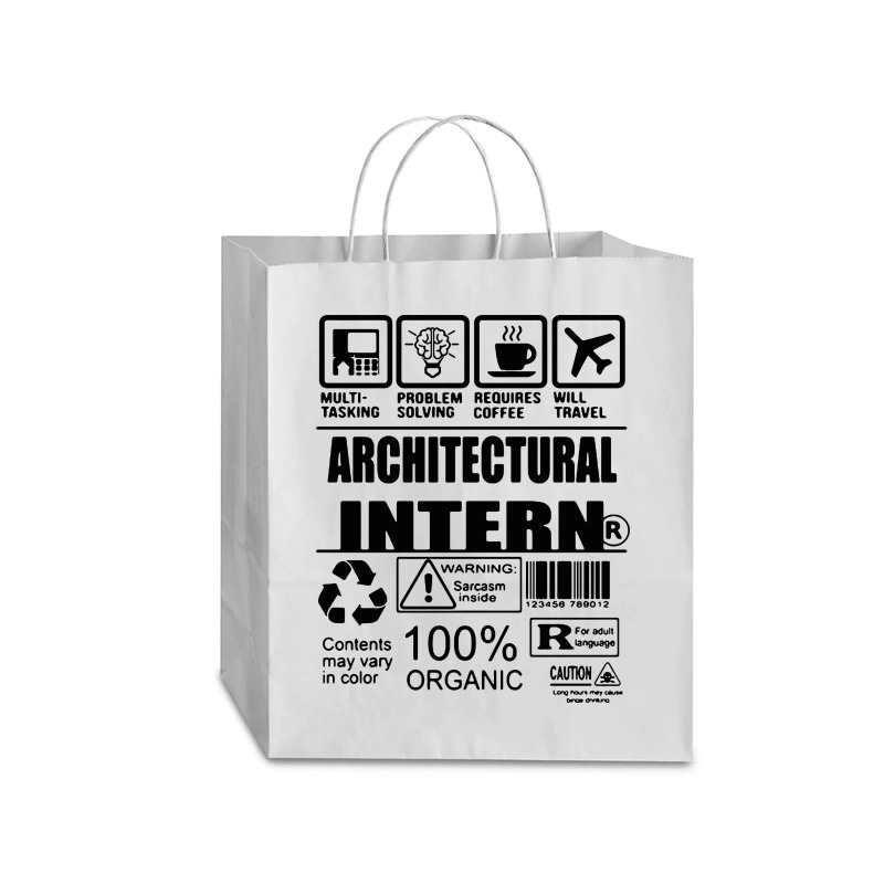 Architectural Intern Contents Traveler Paper Bag -13 X 6 X 15 3/4 | Artistshot