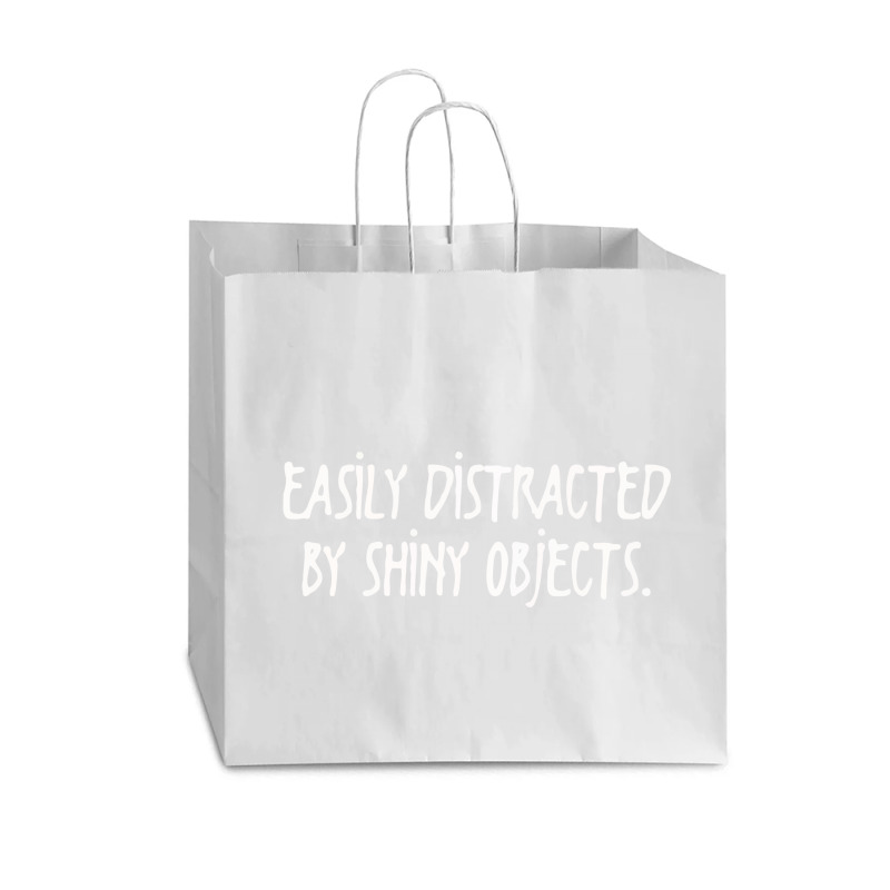 Easily Distracted By Shiny Objects Vogue Paper Bag - 16 X 6 X 12 | Artistshot