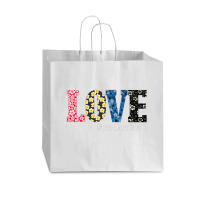 Love Teacher Vogue Paper Bag - 16 X 6 X 12 | Artistshot