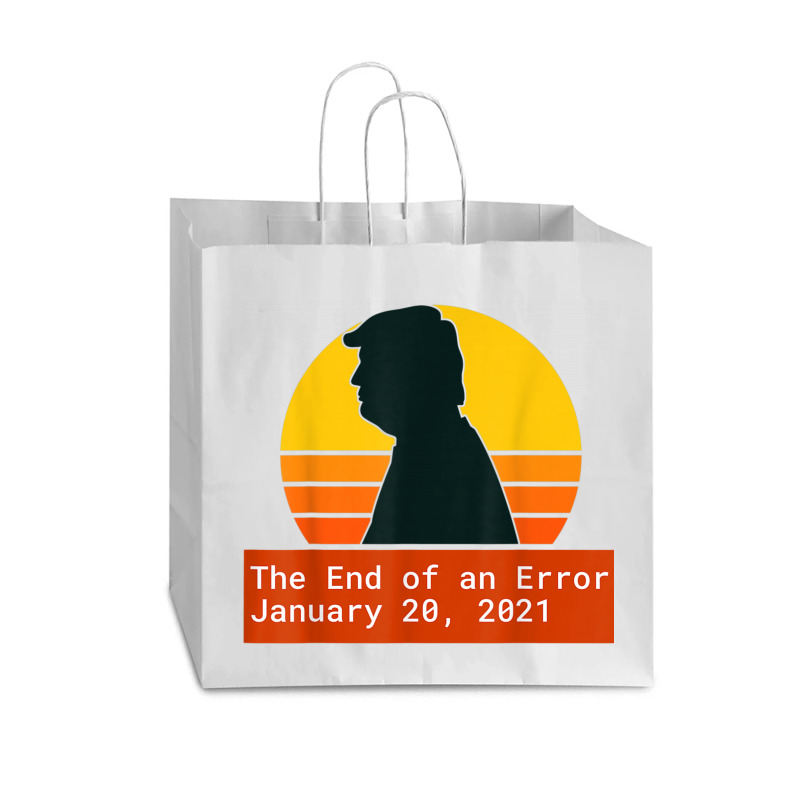 The End Of An Error Trump Biden Kamala Vogue Paper Bag - 16 X 6 X 12 | Artistshot