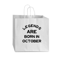 Legends Are Born In October Vogue Paper Bag - 16 X 6 X 12 | Artistshot