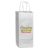 Camping Vacation Here We Come Retro Vintage Wine Paper Bag - 5 1/2 X 3 1/4 X 13 | Artistshot