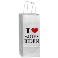 I Love Joe Biden Wine Paper Bag - 5 1/2 X 3 1/4 X 13 | Artistshot