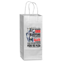 Soy Un Hijo De Dios Wine Paper Bag - 5 1/2 X 3 1/4 X 13 | Artistshot