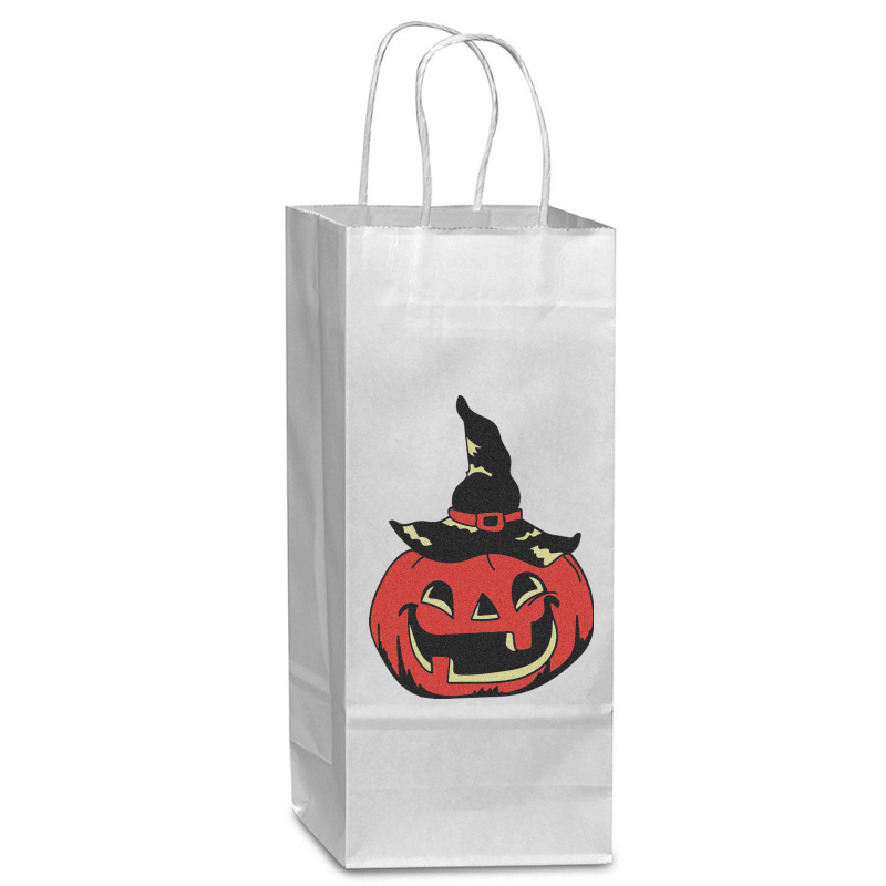 Halloween Wine Paper Bag - 5 1/2 X 3 1/4 X 13 | Artistshot