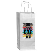 Black Belt Martial Art Training Karate Taekwondo Wine Paper Bag - 5 1/2 X 3 1/4 X 13 | Artistshot