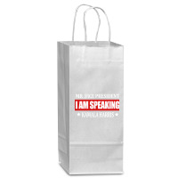 I Am Speaking Wine Paper Bag - 5 1/2 X 3 1/4 X 13 | Artistshot