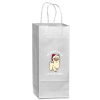 Fa La La La La Llama Cute Christmas Wine Paper Bag - 5 1/2 X 3 1/4 X 13 | Artistshot